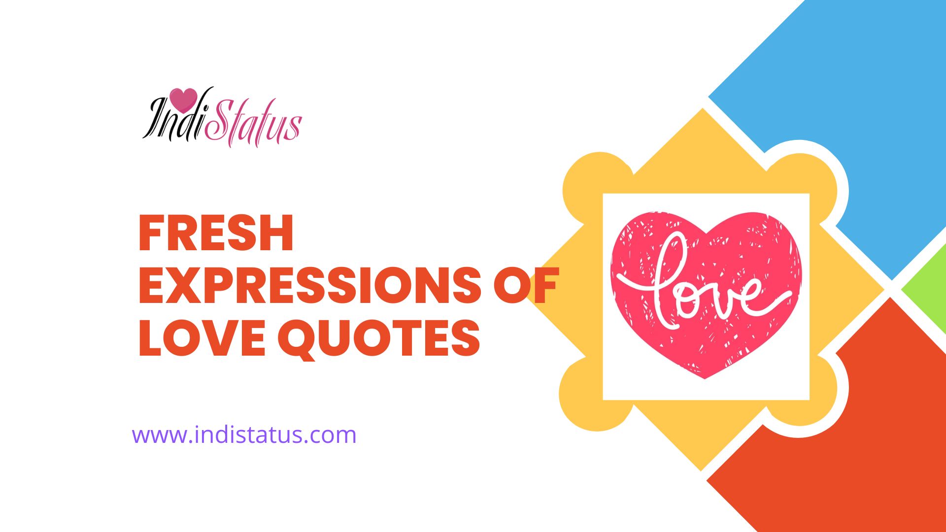 Fresh Expressions of Love